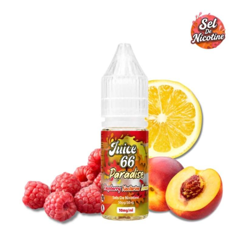 Paradise Raspberry Nectarine Lemon – sel de nicotine 10 ml