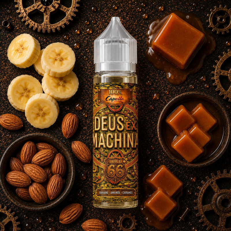 Deus Ex Machina Banane Amande Caramel – 50 ml