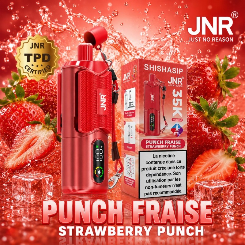 JNR Shishasip 35K – Punch Fraise