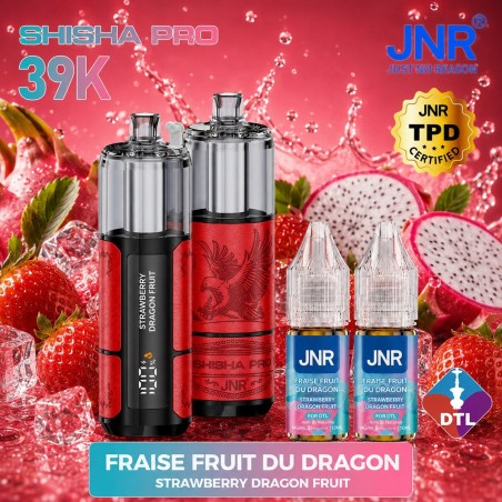 JNR Shisha Pro 39K – Fraise Fruit du Dragon