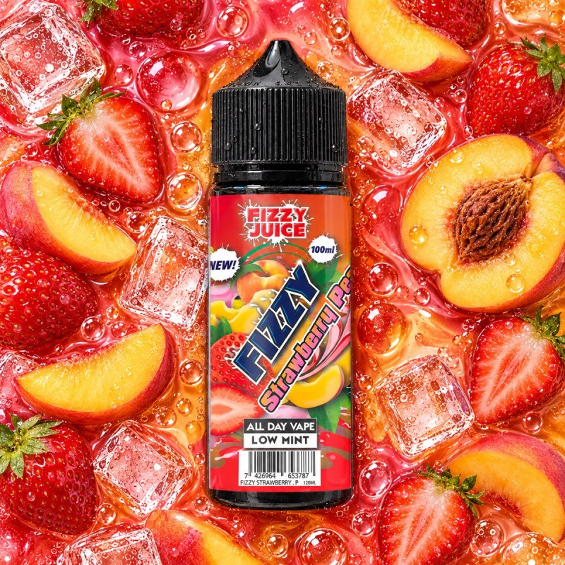 Fizzy Strawberry Peach – 100 ml